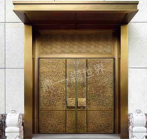 新中式对开铜门